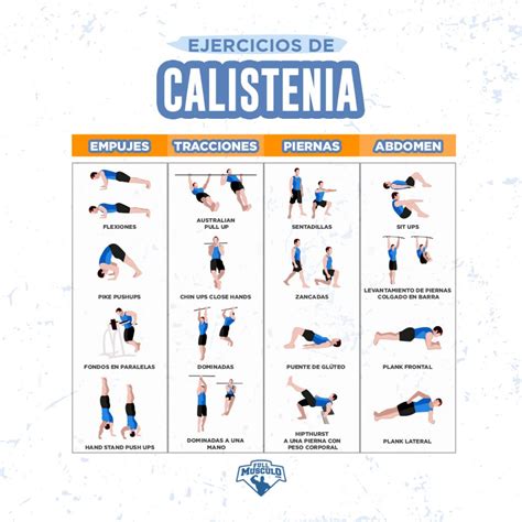 ejercicios de calistenia en casa pdf